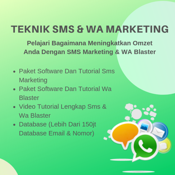 Teknik WA Dan SMS Marketing