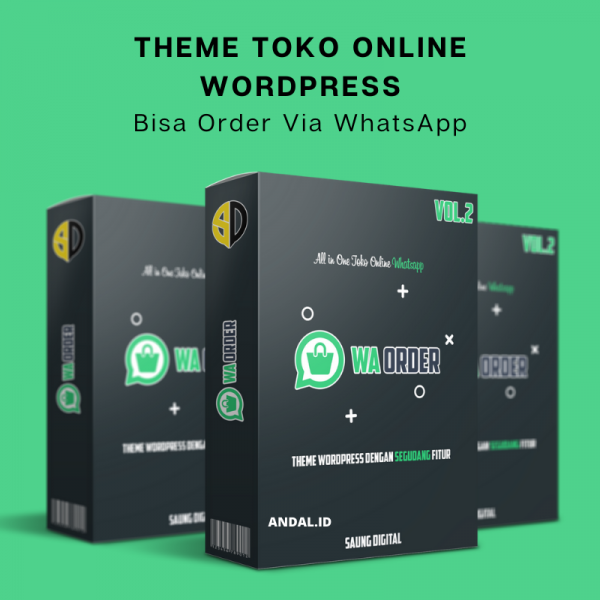 Theme Toko wordpress bisa order bisa whatsapp