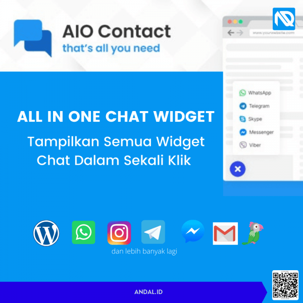 Plugin Wordpress Chat AIO Contact All In One Chat Widget